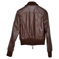 Dondup Jacket/Coat Leather in Brown