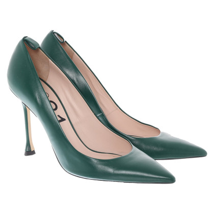 No. 21 Pumps/Peeptoes Leather in Green