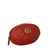 Gucci Marmont Camera Belt Bag in Pelle in Rosso