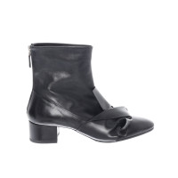 No. 21 Bottines en Cuir en Noir