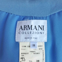Armani Collezioni Blazer en Soie en Bleu