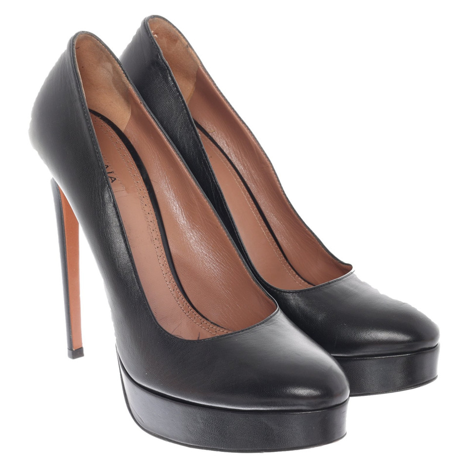 Alaïa Pumps/Peeptoes Leer in Zwart