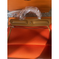 Hermès Herbag 31 aus Canvas in Orange