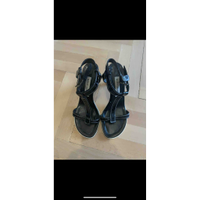 Manolo Blahnik Sandals Patent leather in Black