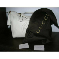 Gucci Soho Tote Bag in Pelle in Beige