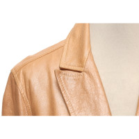 Just Cavalli Jacket/Coat Leather in Nude