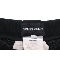 Giorgio Armani Paire de Pantalon en Laine en Noir