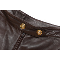 Moschino Trousers Leather in Brown