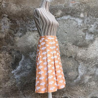 Moschino Cheap And Chic Skirt Cotton in Orange