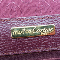 Cartier Sac à main en Cuir en Bordeaux