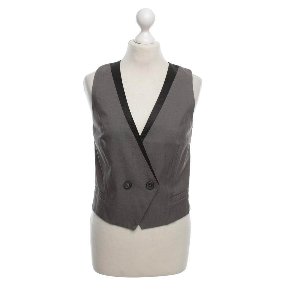 Comptoir Des Cotonniers Vest in grijs / zwart