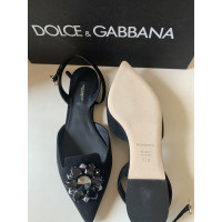 Dolce & Gabbana Sandali in Pelle scamosciata in Nero