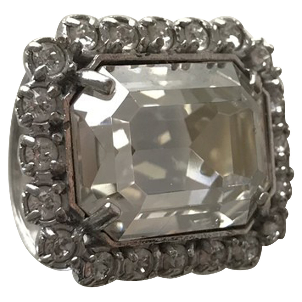 Swarovski Ring aus Versilbert in Silbern