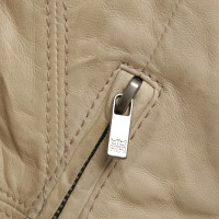 Riani Leather Jacket in Beige