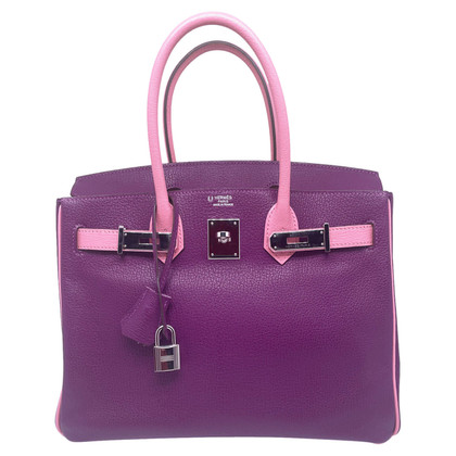 Hermès Birkin Bag 30 Leather in Violet