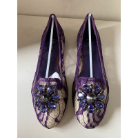Dolce & Gabbana Slipper/Ballerinas in Violett