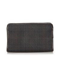 Burberry Clutch Bag Canvas in Brown