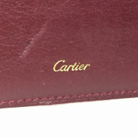 Cartier Sac à main/Portefeuille en Cuir en Bordeaux