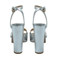 Gianvito Rossi Sandalen aus Leder in Silbern