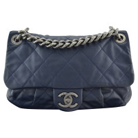 Chanel Coco aus Leder in Blau