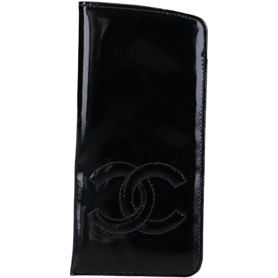 Chanel Accessoire aus Lackleder in Schwarz