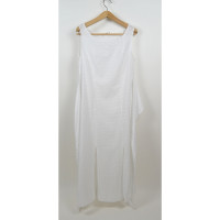 Stefanel Robe en Coton en Blanc