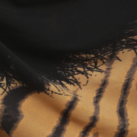 Roberto Cavalli Zwarte jurk met animal print