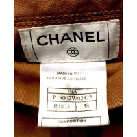 Chanel Jas/Mantel Katoen in Geel