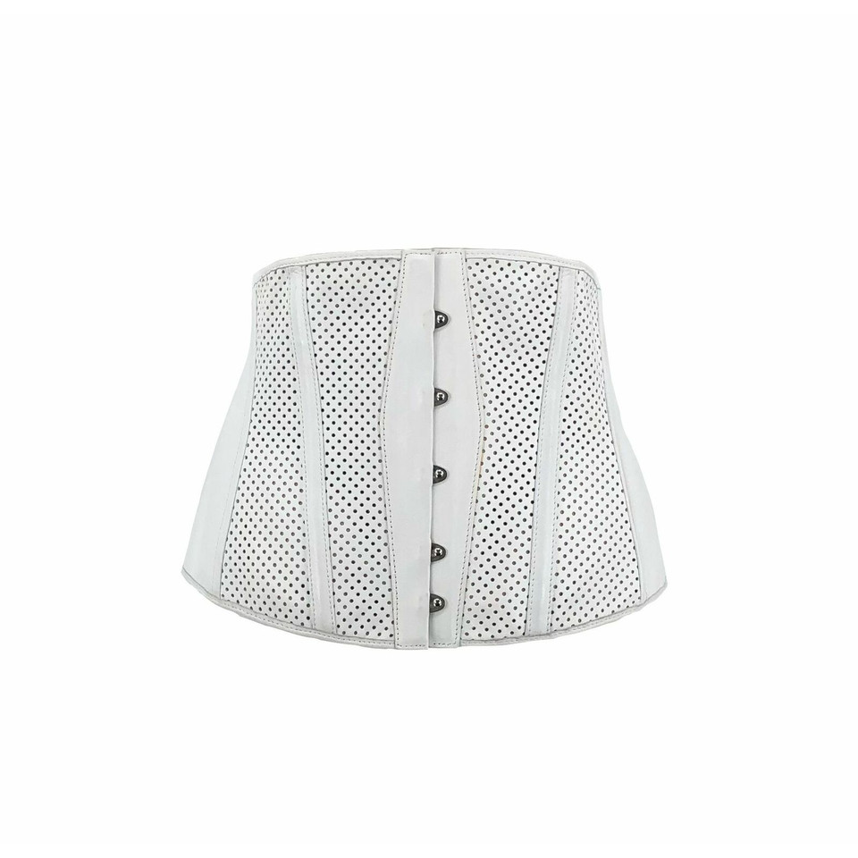 Jean Paul Gaultier Belt Leather in White