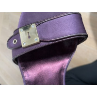 Emanuel Ungaro Sandals Silk in Violet
