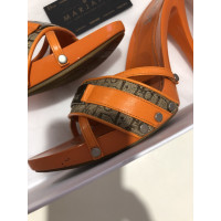 Christian Dior Sandales en Orange