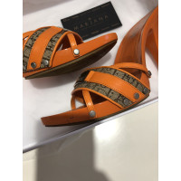 Christian Dior Sandalen in Oranje