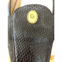 Christian Dior Slippers/Ballerinas Leather in Blue