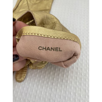 Chanel Gloves Leather in Gold