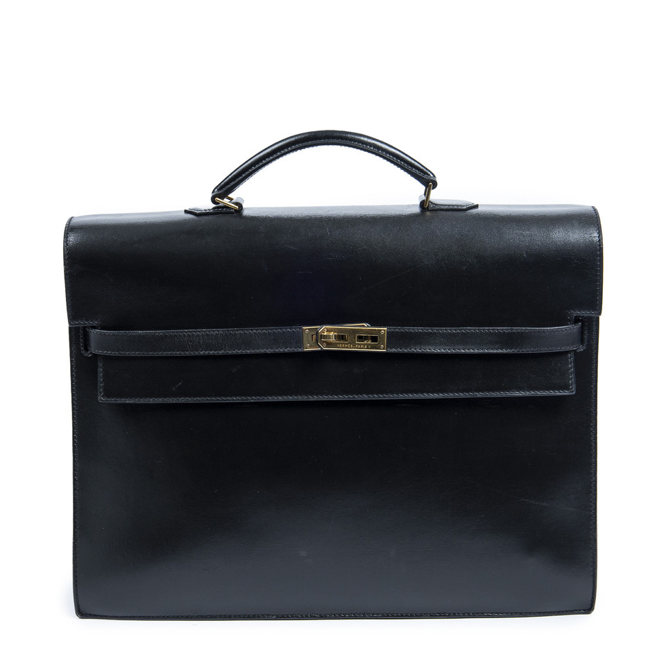 Hermès Kelly Depeches Leather in Black