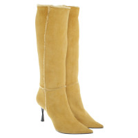 Casadei bottes Suede en jaune