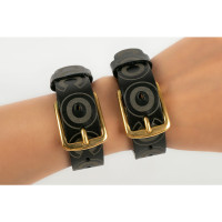 Chanel Bracelet/Wristband Leather in Black