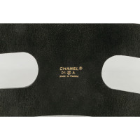 Chanel Armband Leer in Zwart