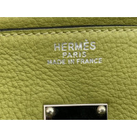 Hermès HAC Birkin 50 aus Leder in Grün