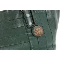 Stuart Weitzman Shopper Leather in Green