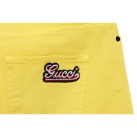 Gucci Jeans aus Baumwolle in Gelb