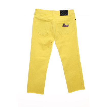 Gucci Jeans aus Baumwolle in Gelb
