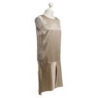 Brunello Cucinelli Seidenkleid in Beige