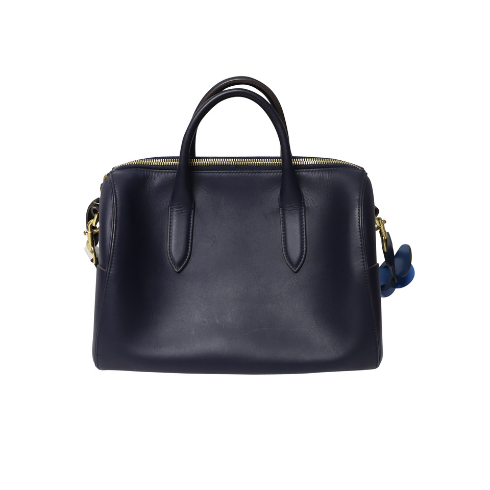 Anya Hindmarch Vere Soft Satchel Leather in Blue