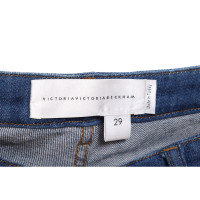 Victoria Beckham Jeans in Cotone in Blu