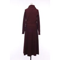 Massimo Dutti Dress in Bordeaux