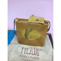 Alviero Martini 1A Classe world Borsa a tracolla in Pelle in Beige