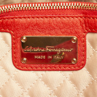 Salvatore Ferragamo Shoulder bag Leather in Red