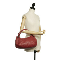 Bottega Veneta Handbag Leather in Red