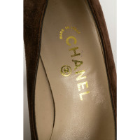 Chanel Sandals Suede in Brown
